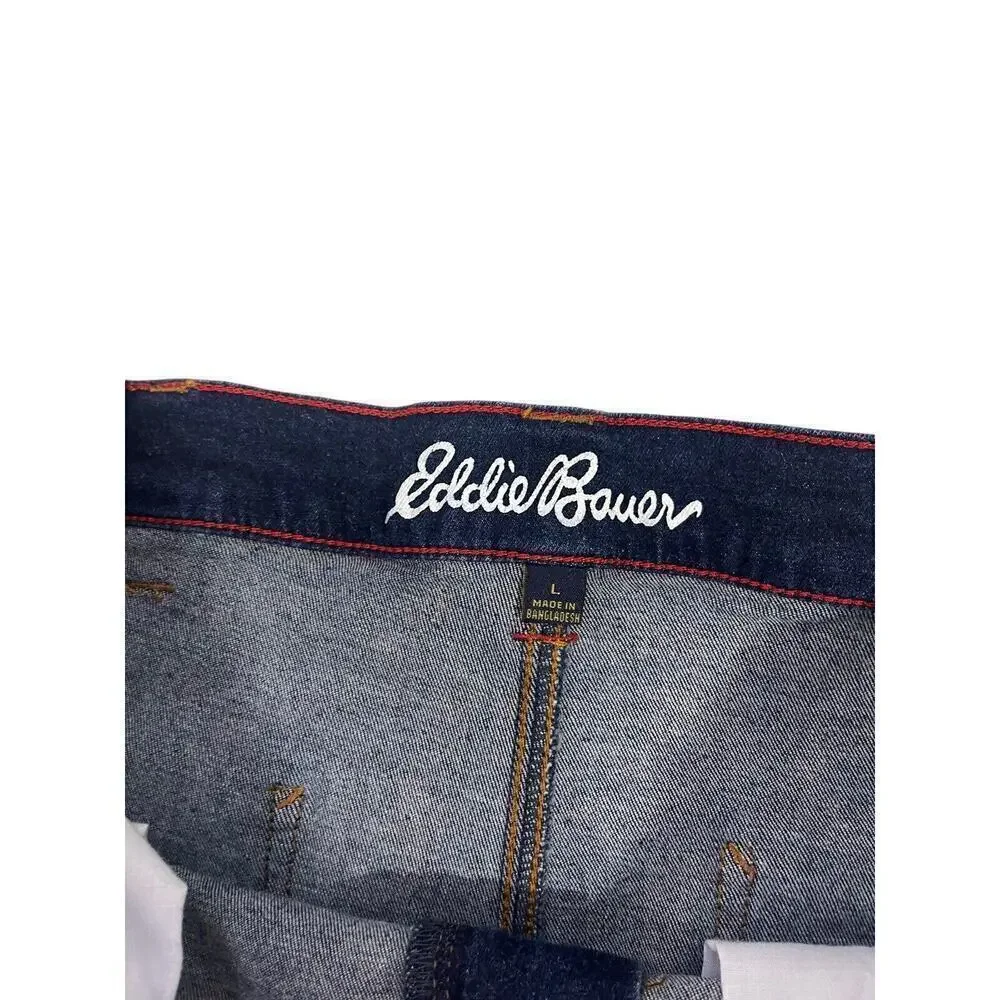 Eddie Bauer Dark‎ Wash Field & Forest Womens Jeans Large Hunting Outdoor